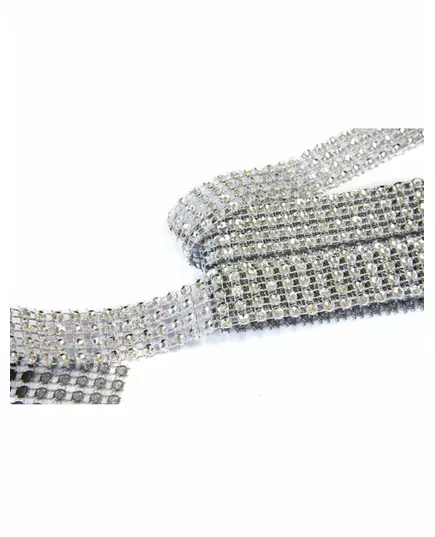 Strassband silver 1,8 m x 2 cm