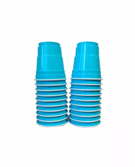 20 turkosa amerikanska shotsglas 4 cl