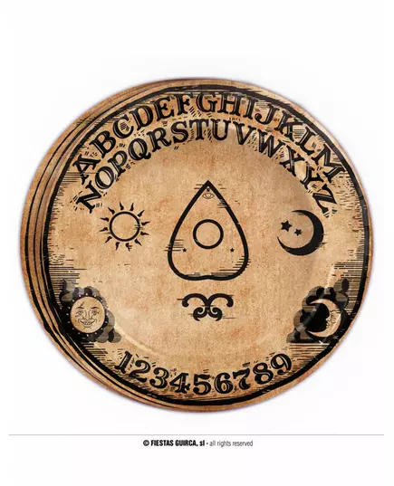 8 Ouija-papptallrikar 23 cm