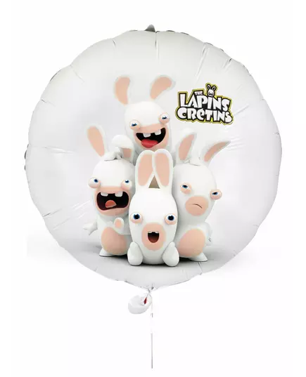 Aluminiumballong Lapins Crétins™ 40 cm
