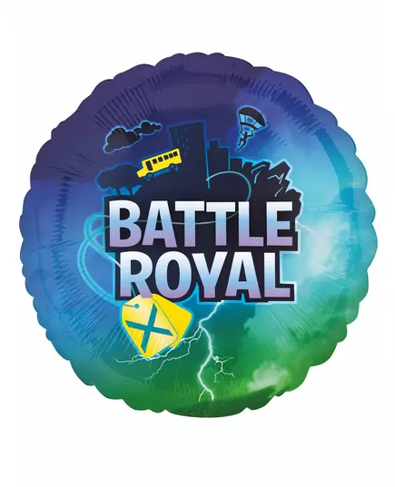 Rund battle royale-ballong i aluminium 43 cm