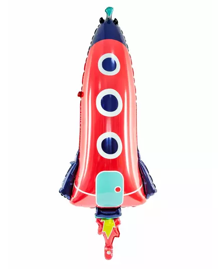 Ballong i aluminium, raket 44 x 115 cm