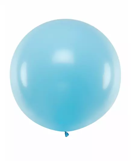 Ljusblå jätteballong 1 m