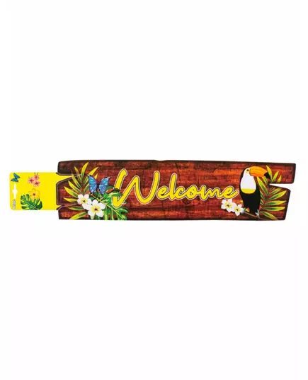 Väggdekoration Welcome toucan 60 x 13 cm