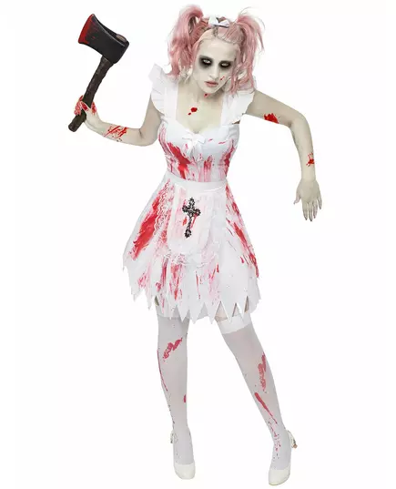Zombiebrudtärna-maskeraddräkt dam Halloween, Storlek: Small/Medium