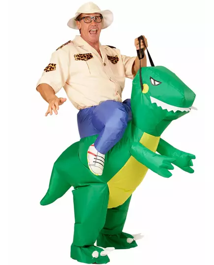 Utforskarmaskeraddräkt på dinosaurie vuxen