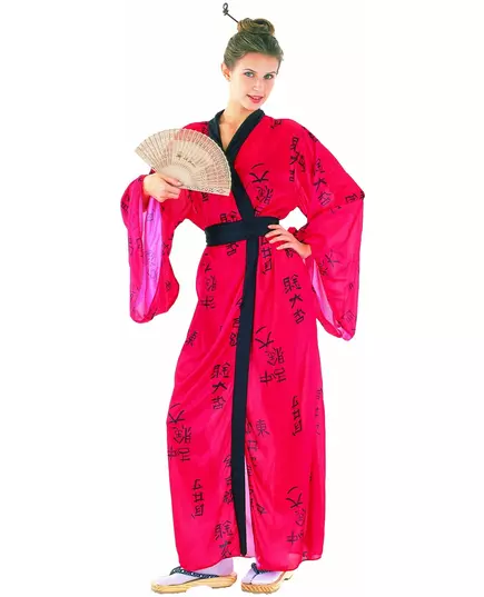 Geishamaskeraddräkt med kimono dam