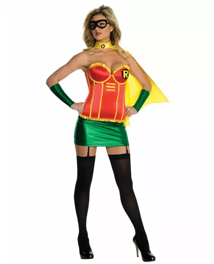Sexig Robin™-maskeraddräkt med korsett dam