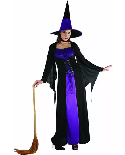 Häxmaskeraddräkt med livstycke dam Halloween