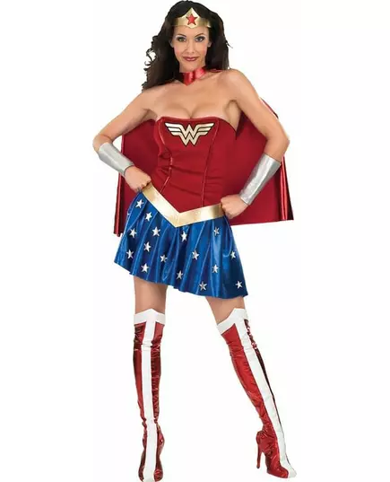 Klassisk Wonder Woman™-maskeraddräkt dam, Storlek: X-Small