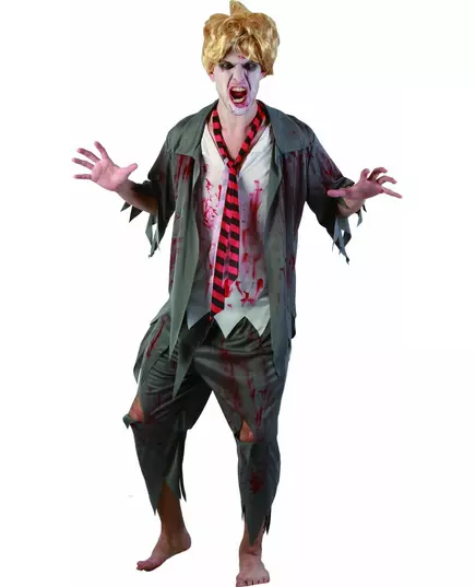 Zombie studentmaskeraddräkt för herr