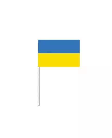 Pappersflagga Ukraina 14 x 21 cm