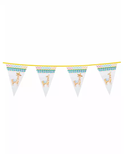 Vit lama vit banderoll i vit plast 30 x 20 cm 6 m