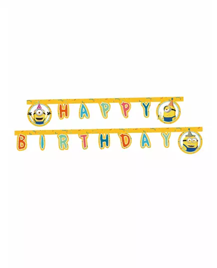 Pappersgirlang Happy Birthday Minions™ 2 m