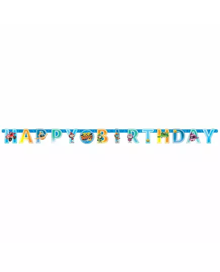 Bokstavsgirlang i papper Happy Birthday Top Wing™ 218 x 12 cm