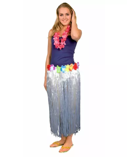 Genomskinlig lång hawaiikjol vuxen