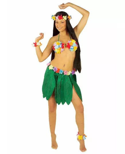 Hawaiikjol med bananblad vuxen