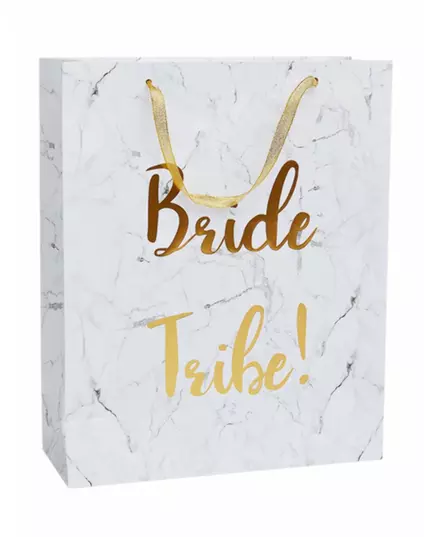 Marmor presentpåse Bride Tribe EVJF 32 x 25 cm