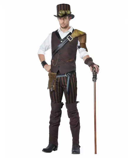 Maskeraddräkt steampunkäventyrare herr, Storlek: Small