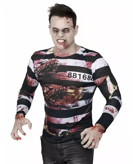 T-shirt zombie fånge halloween