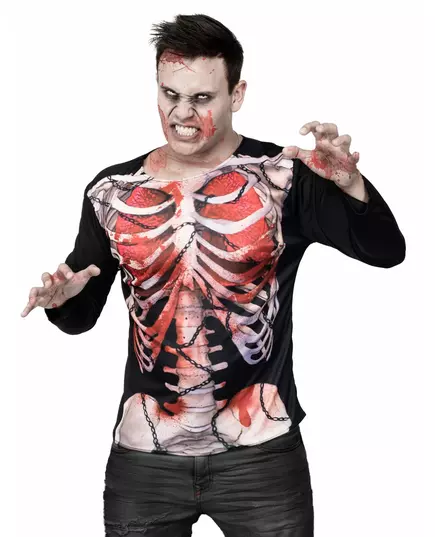 Zombie-skelett T-shirt Halloween
