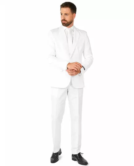 Mr. Solid vit kostym herr Suitmeister™, Storlek: Small (EU 44-46)