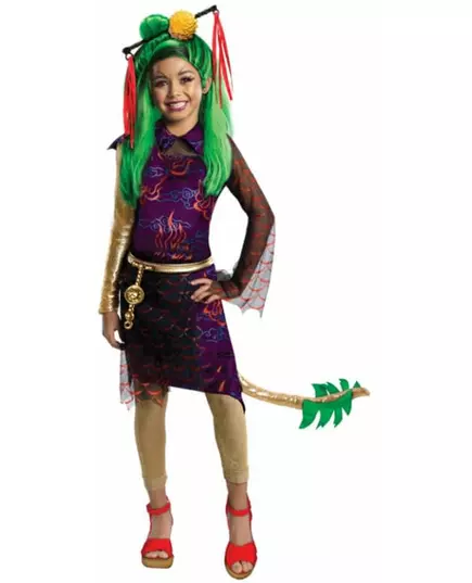Lyxig Jinafire-maskeraddräkt Monster High™ flicka