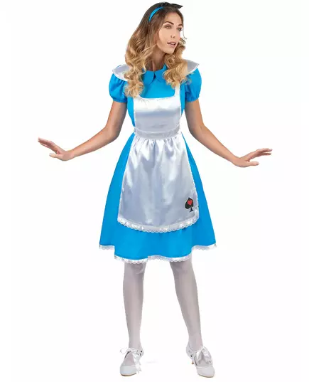 Alice-maskeraddräkt dam, Storlek: Small