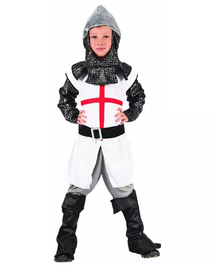 Maskeraddräkt riddare med kors pojke, Storlek: 4-6 år(110-120 cm)