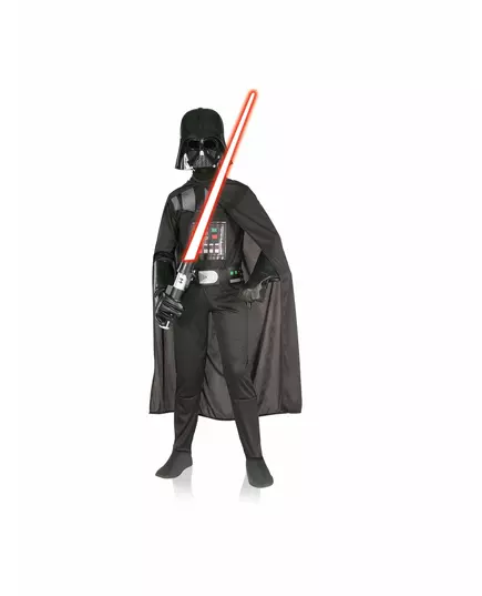 Klassisk Dark Vador™-maskeraddräkt pojke, Storlek: 9-10 år (134 till 140 cm)