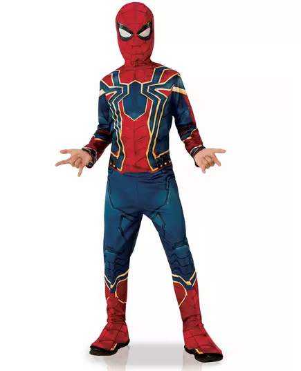 Klassisk Iron Spider Infinity War™-maskeraddräkt pojke, Storlek: 3-4 år (90 till 104 cm)