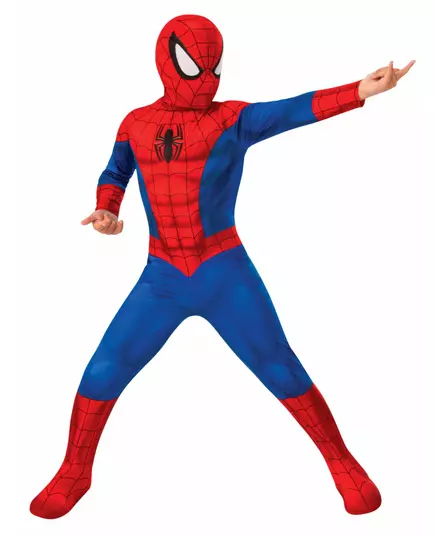 Klassisk sensation Ultimate Spiderman™ maskeraddräkt barn, Storlek: 7-8 år (122 till 128 cm)