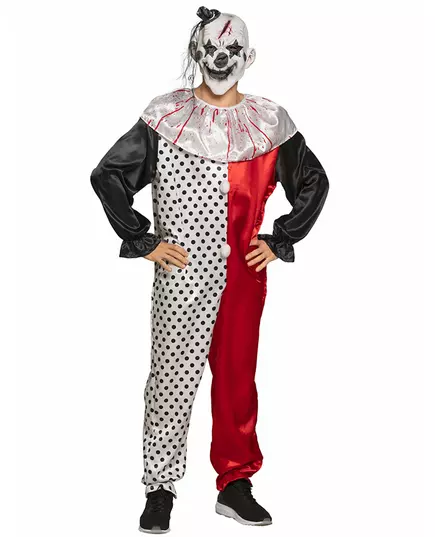 Psykopatclown-maskeraddräkt vuxen