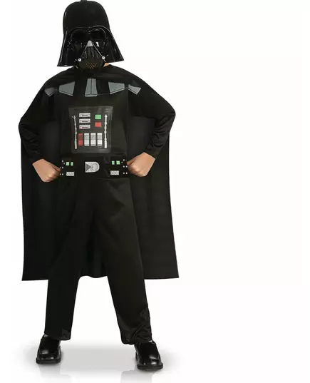 Klassisk Dark Vador-maskeraddräkt Star Wars™ pojke, Storlek: 7-8 år (122 till 128 cm)