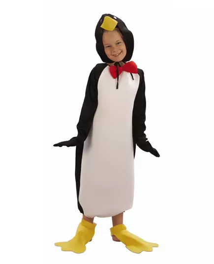 Humoristisk pingvinmaskeraddräkt barn, Storlek: 4-6 år (110-120 cm)