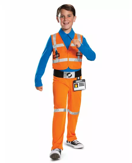 Maskeraddräkt Emmet The Lego Movie 2™, Storlek: 7-8 år (124 - 136 cm)