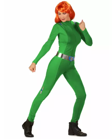 Grön Totally Spies™ Sam-maskeraddräkt dam, Storlek: Small