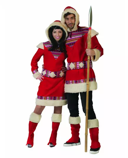 Inuitmaskeraddräkt Nanook herr, Storlek: Medium/Large