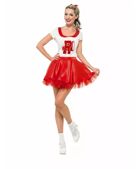 Grease Cheerleader™-maskeraddräkt dam, Storlek: Small