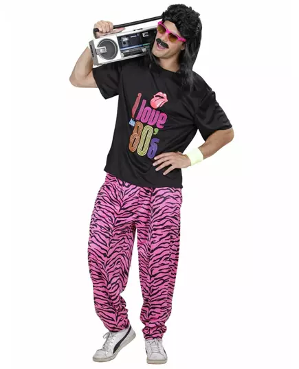 I love 80's joggingmaskeraddräkt plus size herr, Storlek: XX-Large