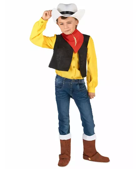 Lucky Luke™ maskeraddräkt barn, Storlek: 3-4 år (92-104 cm)