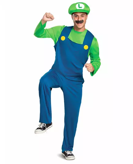 Klassisk Luigi™ maskeraddräkt vuxen, Storlek: X-Large