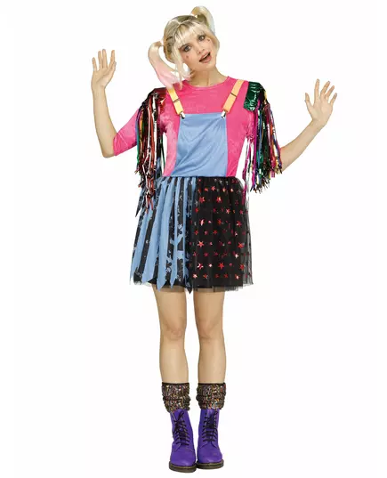 Ond harlekinmaskeraddräkt dam, Storlek: Medium/Large (42/46)