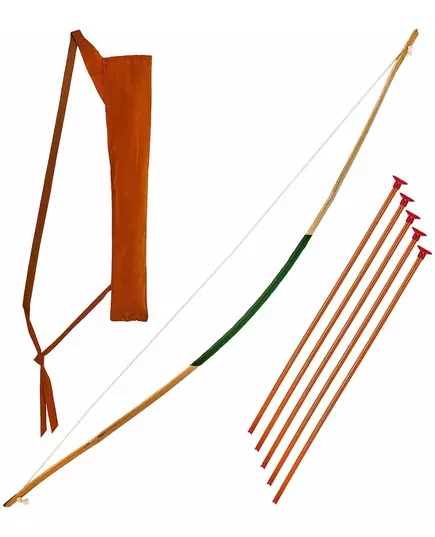 Pilbåge med fodral och pilar 100 cm