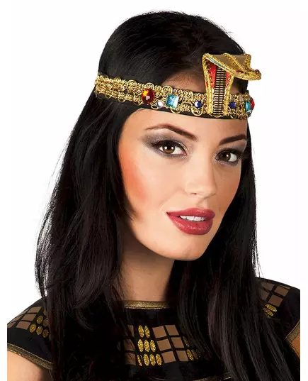 Egyptiskt pannband med imitationsjuveler vuxen