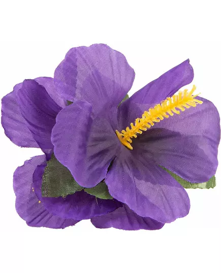 Lila hawaiiansk blomsterhårklämma