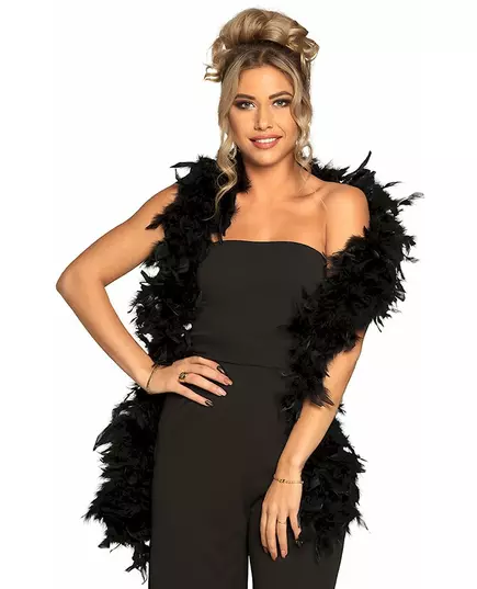 Lyxig svart boa 80 g