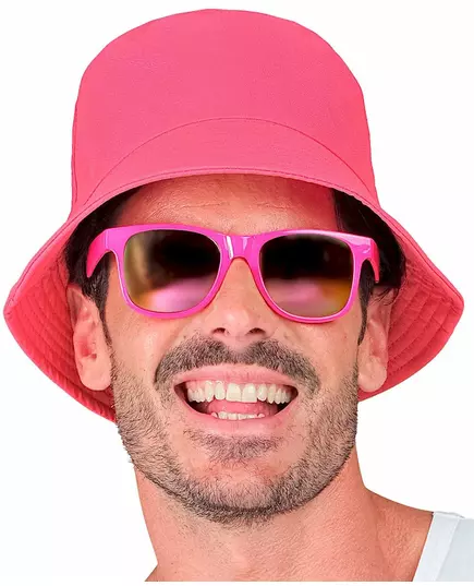 Neonrosa bucketmössa för vuxen