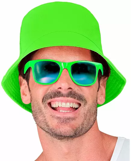 Neongrön bucket hat vuxen