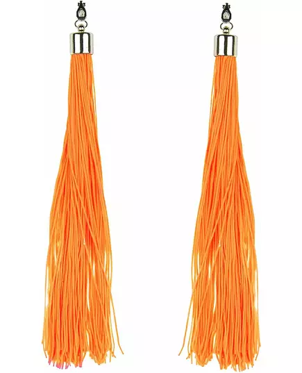 Orange neonfransörhängen vuxen